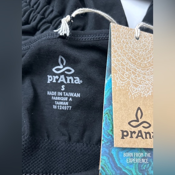 Prana Black Asymmetrical Ruched Sleeveless Tank Top - Picture 4 of 5